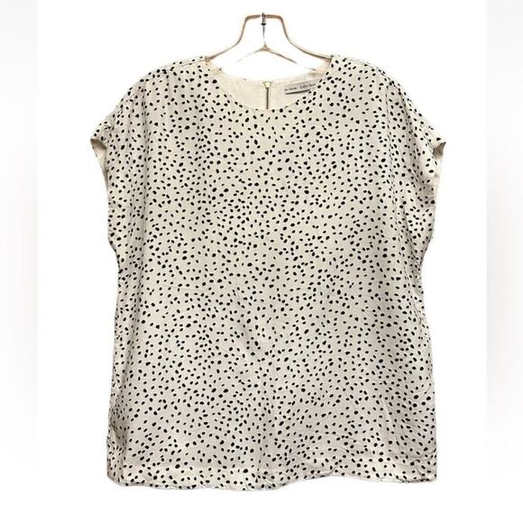 & Other Stories Tops - & OTHER STORIES Top Womens US Size 10 Viscose Blouse White Black Stockholm